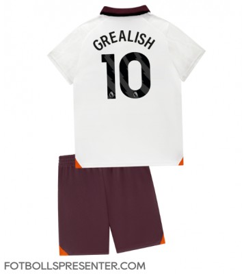 Manchester City Jack Grealish #10 Bortatröja Barn 2023-24 Kortärmad (+ korta byxor)